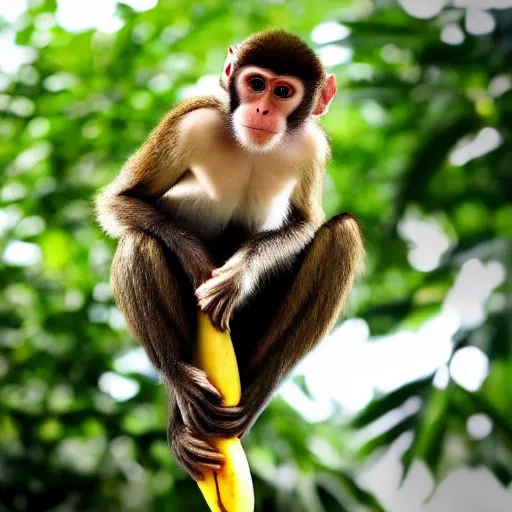 Image similar to monkey surfing on a banana