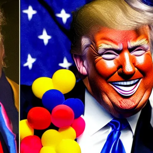 Image similar to donald trump as a clown
