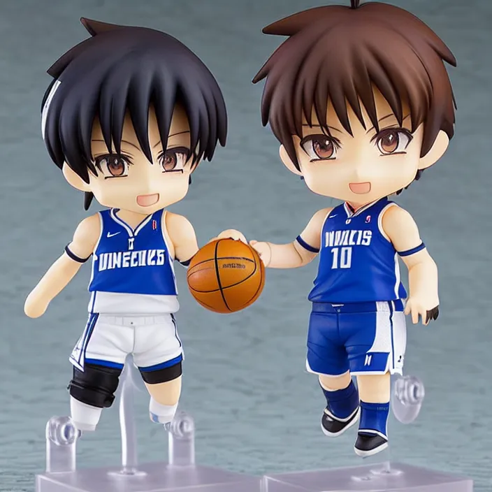 Image similar to an anime nendoroid of luka doncic, figurine, detailed product photo