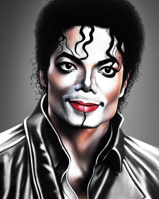 Image similar to A portrait of Michael Jackson, highly detailed, trending on artstation, bokeh, 90mm, f/1.4