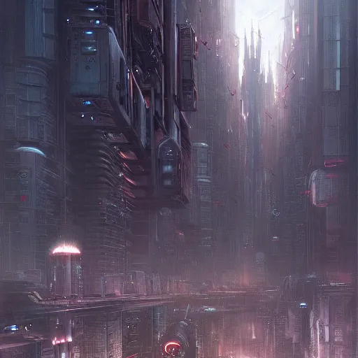 Image similar to alien city, greg rutkowski, highly detailed, deep focus