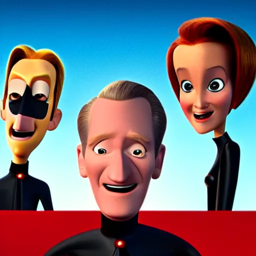 Prompt: bill maher in the incredibles ( 2 0 0 4 ), 3 d render, pixar,