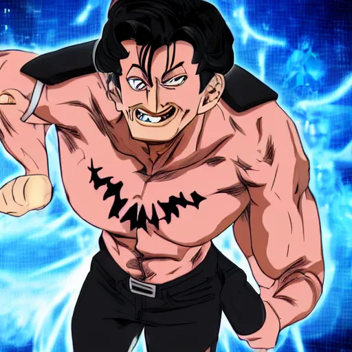 Prompt: markiplier in jojo's bizarre adventure