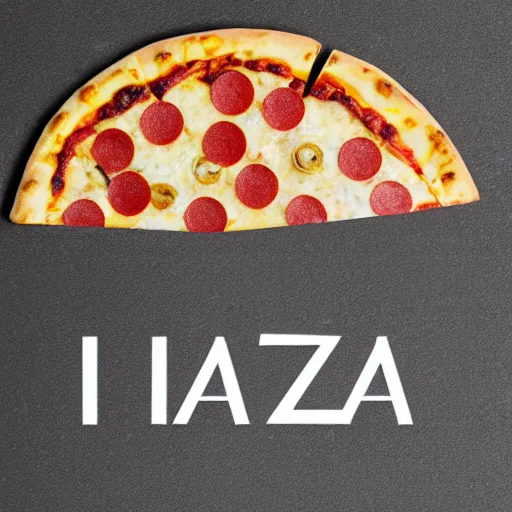 Prompt: la logo as a pizza
