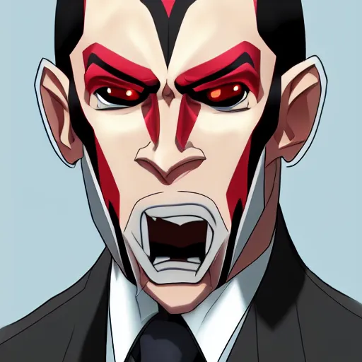 Prompt: portrait of maul goodman sith lawyer, anime fantasy illustration by tomoyuki yamasaki, kyoto studio, madhouse, ufotable, comixwave films, trending on artstation