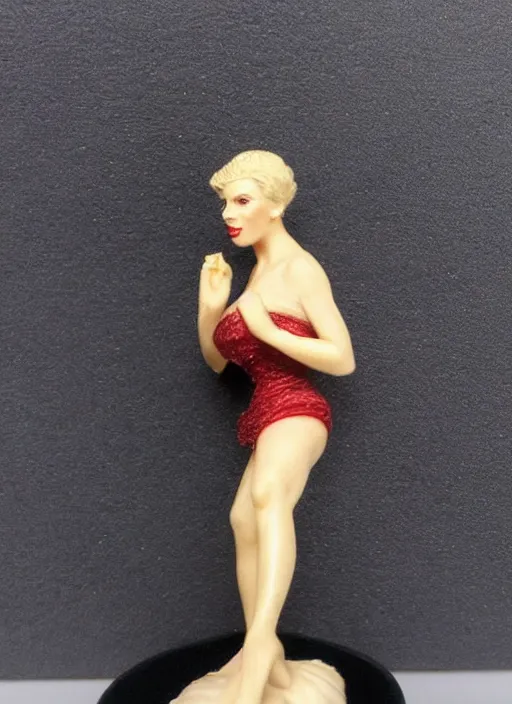 Image similar to Fine Image on the store website, eBay, Full body, 80mm resin detailed miniature of an attractive mature lady