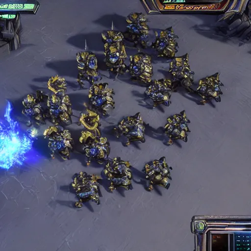 Image similar to Screenshot of 2B in Starcraft 2