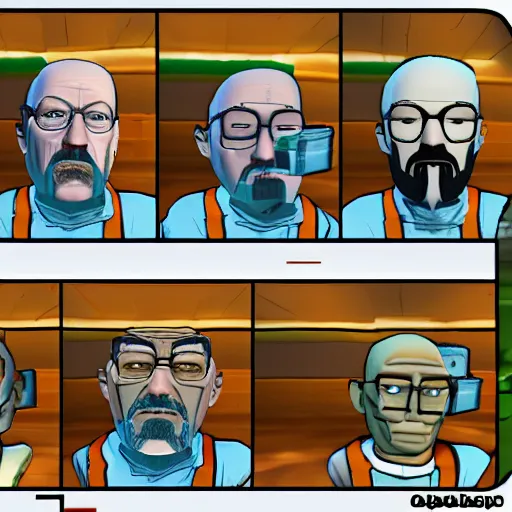 Image similar to Walter White as an NPC in an official Roblox server adaption of Breaking Bad