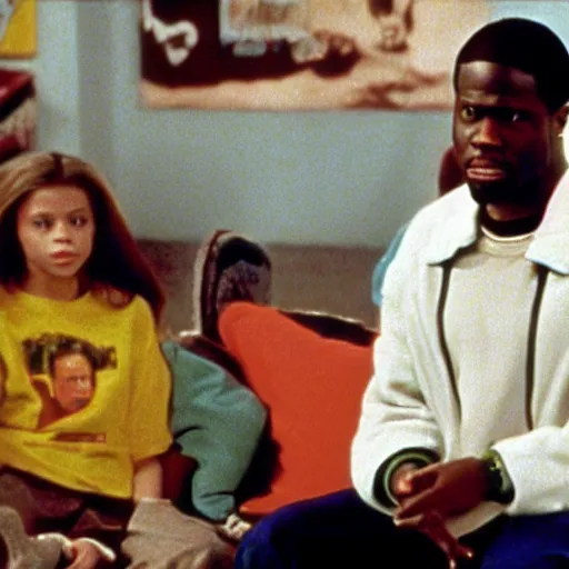 Prompt: a tv still of Kevin Hart starring in Boy Meets World (1993)