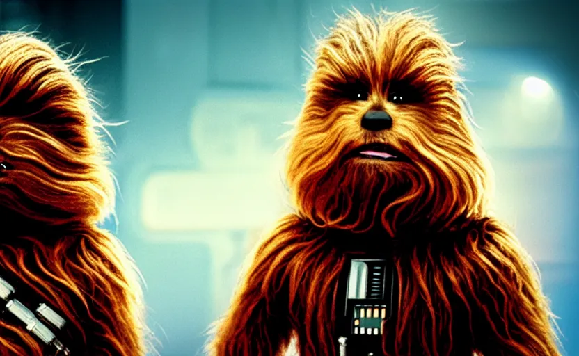 Image similar to hamster as chewbacca, movie still, star wars, cinematic, sharp focus, cinematic grain, cinematic lighting, 8 k