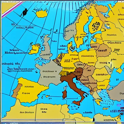 Image similar to the map of europe random countries are in europe