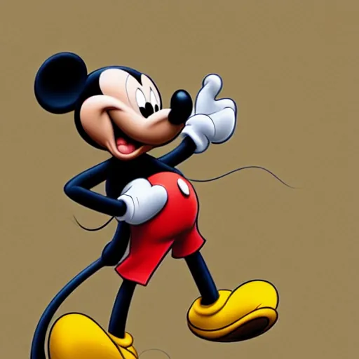 Image similar to Mickey Mouse as Rat-Man by Ortolani