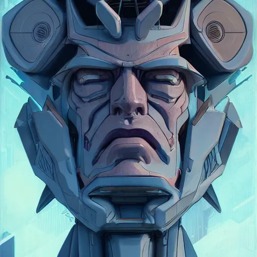 Prompt: transformers rick sanchez portrait by and james jean and erik jones, inspired by ghost in the shell, beautiful fine face features, intricate high details, sharp, ultradetailed, 3 d octane render