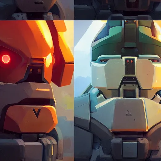 Prompt: face icon stylized minimalist mechwarrior, loftis, cory behance hd by jesper ejsing, by rhads, makoto shinkai and lois van baarle, ilya kuvshinov, rossdraws global illumination