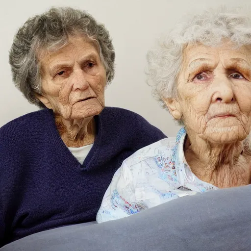 Image similar to grandma giving you the interested eyes, turned on