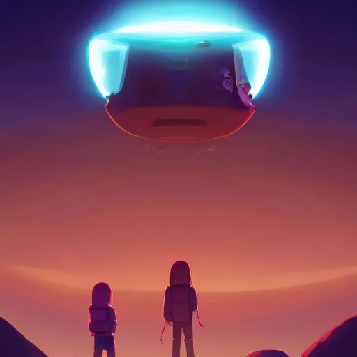 Image similar to face icon stylized minimalist close encounters of the third kind, loftis, cory behance hd by jesper ejsing, by rhads, makoto shinkai and lois van baarle, ilya kuvshinov, rossdraws global illumination