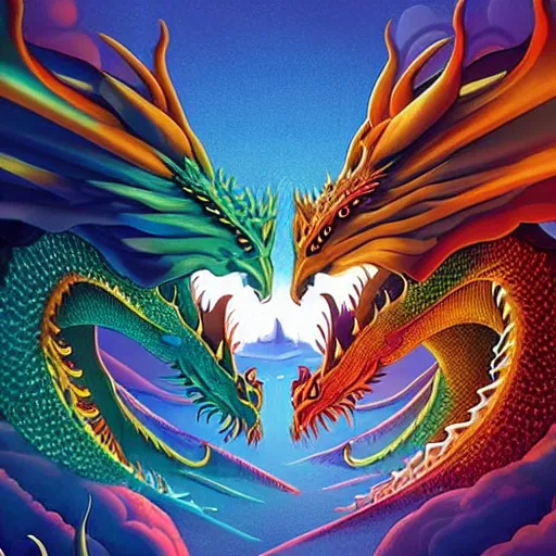 Image similar to dragon album art, cover art, poster