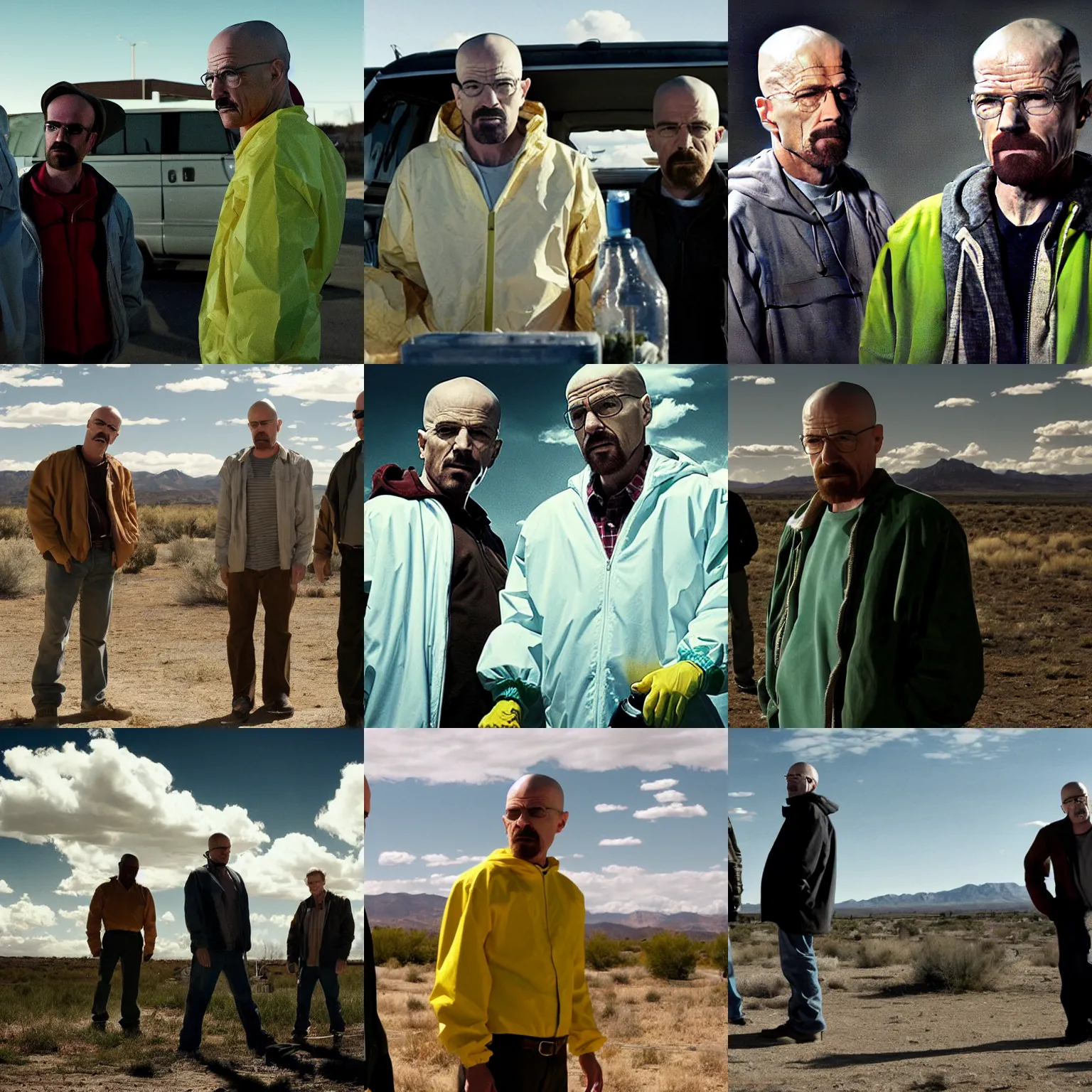 Prompt: a scene from breaking bad ( tv show )