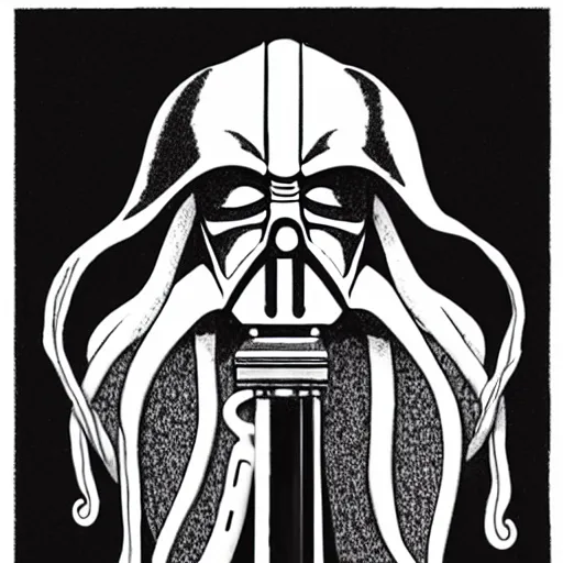 Image similar to darth octapus with asthma
