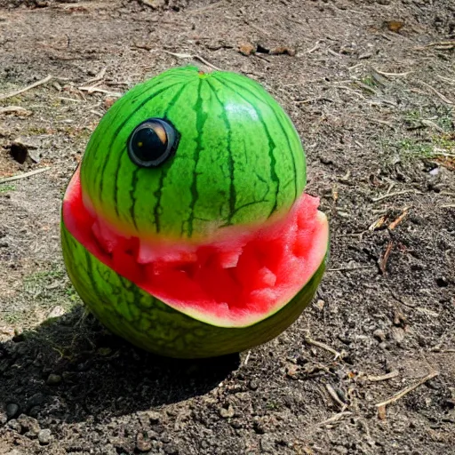 Prompt: gollum - faced watermelon