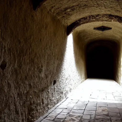 Image similar to the darkest hallway in the old castle