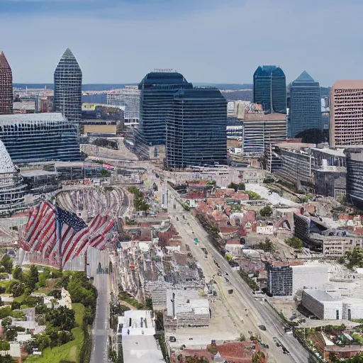 Prompt: professional photograph of baltimore in june 2 0 5 0, 8 k, very detailed, very intricate,