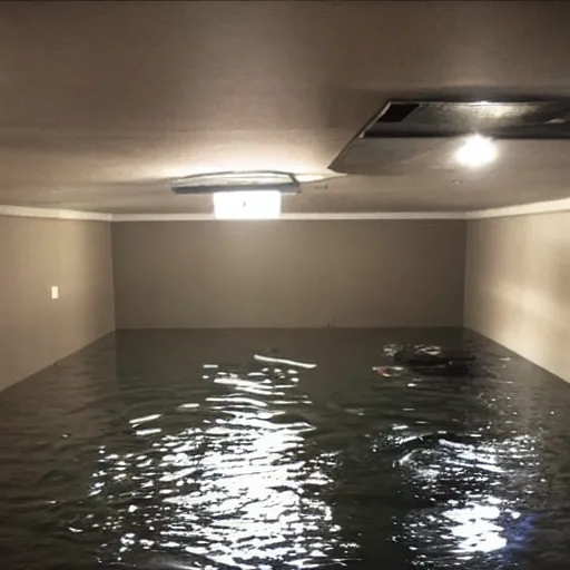 Prompt: flooded basement, craigslist photo