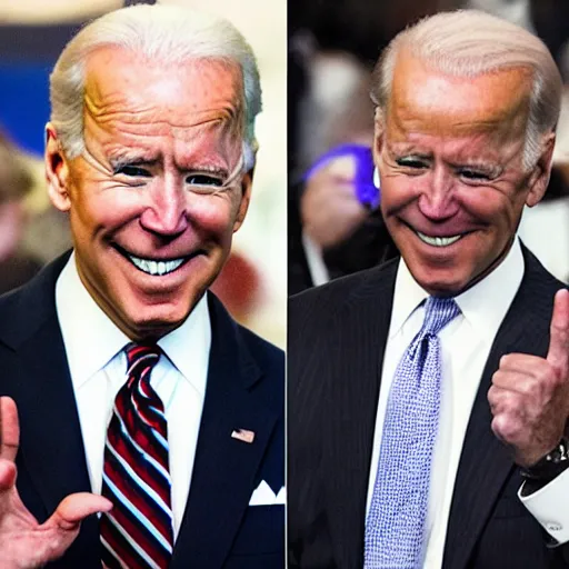 Image similar to joe biden walmart fist fight, detailed faces