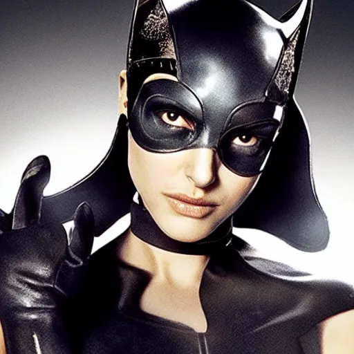 Prompt: Natalie Portman as Catwoman