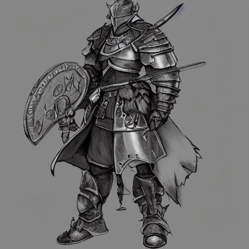 Image similar to heroic character design of anthropomorphic beaver, portrait, holy crusader medieval knight, final fantasy tactics character design, character art, pencil sketch, highly detailed, Akihiko Yoshida,