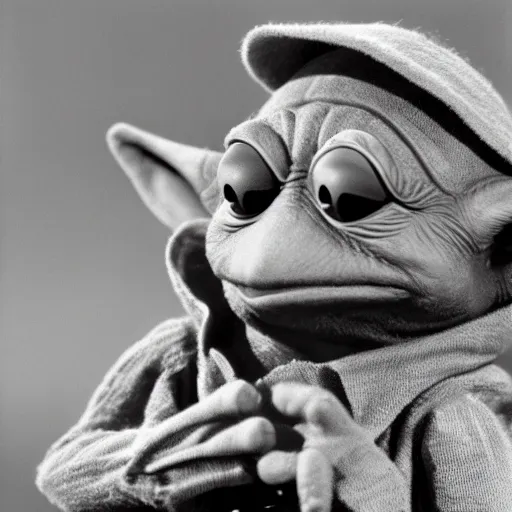 Kermit the Frog as Yoda film still from Empire strikes | Stable ...