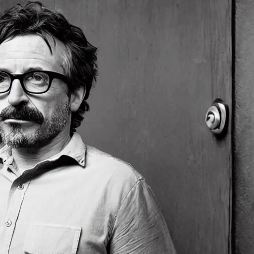 Prompt: marc maron as the leader of a south american junta