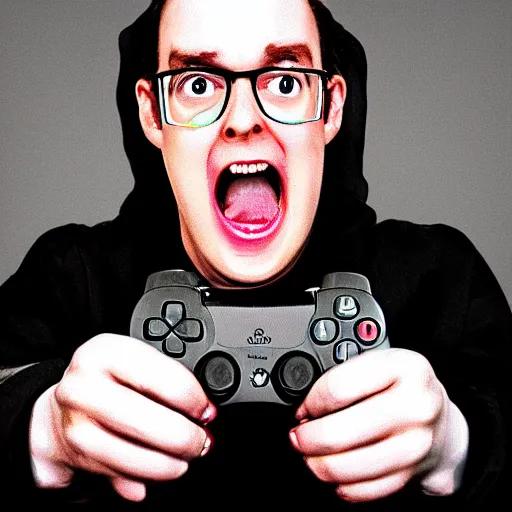 Image similar to the angry video game nerd