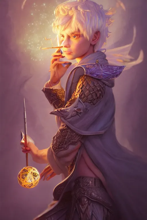 Image similar to legendary fairy prince wizard cast a spell, highly detailed, d & d, fantasy, highly detailed, digital painting, trending on artstation, concept art, sharp focus, illustration, global illumination, ray tracing, realistic shaded, art by artgerm and greg rutkowski and fuji choko and viktoria gavrilenko and hoang lap