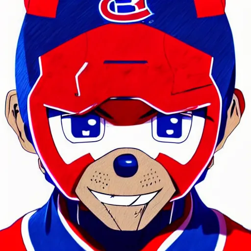 Prompt: anime concept Portrait of the Habs Montreal Canadiens Mascot as a powerful Akira character, highly detailed anime, smooth, sharp focus, dynamic lighting, intricate, trending on ArtStation, illustration ghost in the shell, art by WLOP