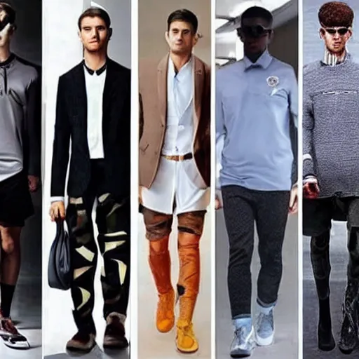 Image similar to the future of men's fashion, 2 0 2 3