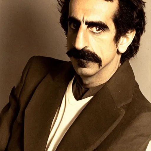 Image similar to frank zappa as an attractive rat