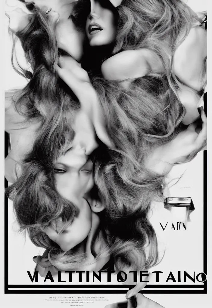 Image similar to Valentino advertising campaign poster
