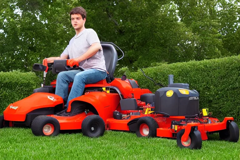 Image similar to garfield lawn mower