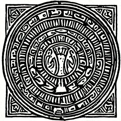 Image similar to detailed prints of medieval seal designs