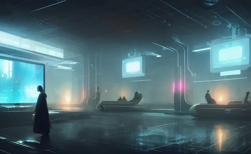 Image similar to futuristic digital signage, industrial design, elegant atmosphere, glowing lights, highly detailed, digital painting, artstation, concept art, smooth, sharp focus, illustration, art by wlop, mars ravelo and greg rutkowski