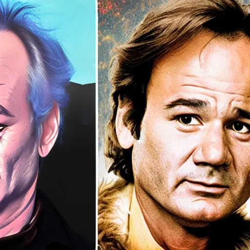 Prompt: bill murray as han solo