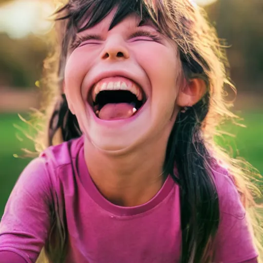 Image similar to happy child laughing