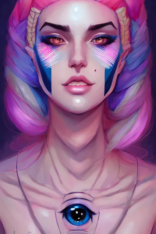 Image similar to a portrait of jolyne cujoh symmetrical eyes, symmetrical face, full body, art by lois van baarle and loish and ross tran and rossdraws and sam yang and samdoesarts and artgerm, digital art, highly detailed, intricate, sharp focus, trending on artstation hq, deviantart, unreal engine 5, 4 k uhd image