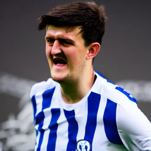 Image similar to Harry Maguire as a Brighton soccer player