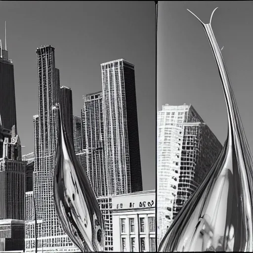 Image similar to award - winning photos of the chicago bean as a stringed bean, incredibly detailed, kodak film, 5 0 mm