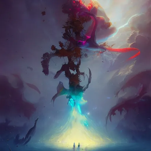 Prompt: Human being being attacked by calculus equations full of color, cinematic lighting, battered, trending on artstation, 4k, hyperrealistic, focused, extreme details,unreal engine 5, cinematic, masterpiece, art by Peter Mohrbacher