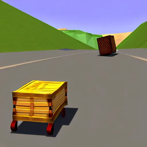 Image similar to jessie pinkman and walter moving barrel, nintendo 6 4 screenshot, low poly, aliased