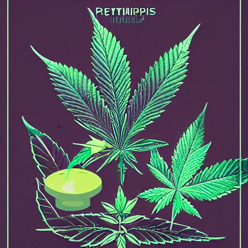 Prompt: cannabis paraphernalia, petros afshar