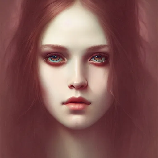 Prompt: girl from nowhere, portrait by tom bagshaw and davinci, 8 k, uhd, detailed, cinematic, magic